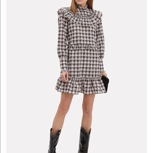 Ganni plaid dress - size 38 - medium